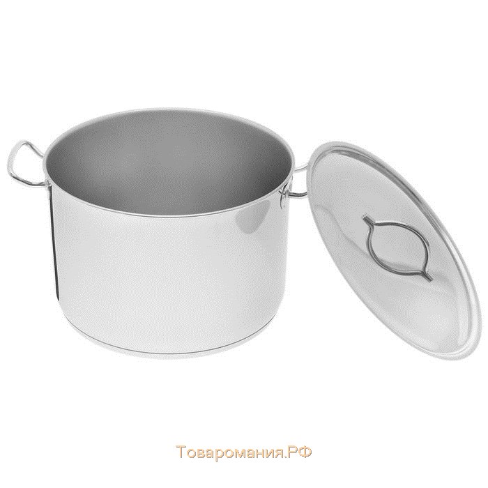 Кастрюля Amet, 16 л, d=31.6 см, цельнотянутая, капсульное дно, индукция, нержавеющая сталь