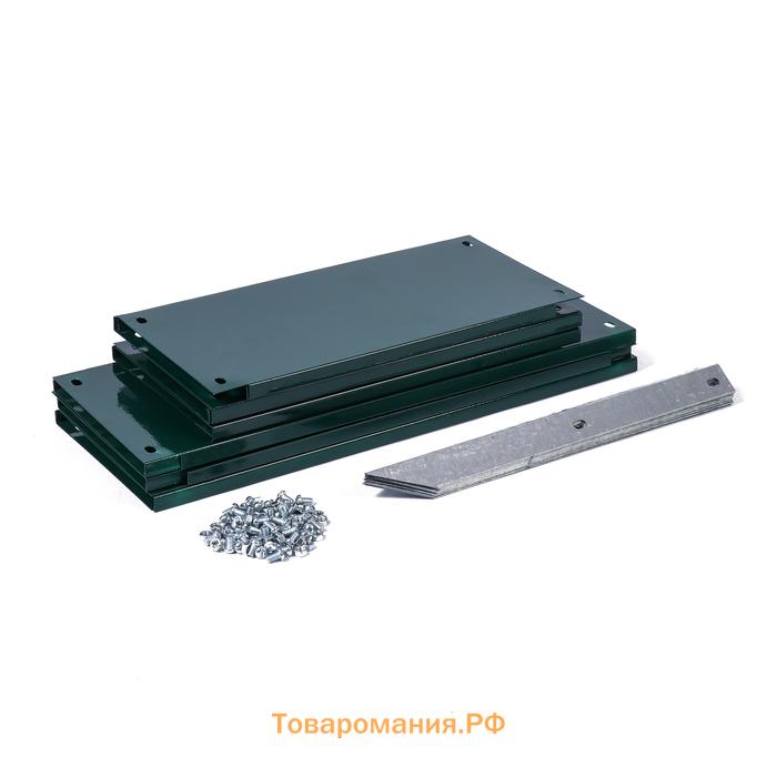Клумба оцинкованная, 2 яруса, d=60–100 см, высота бортика 30 см, зелёная, Greengo