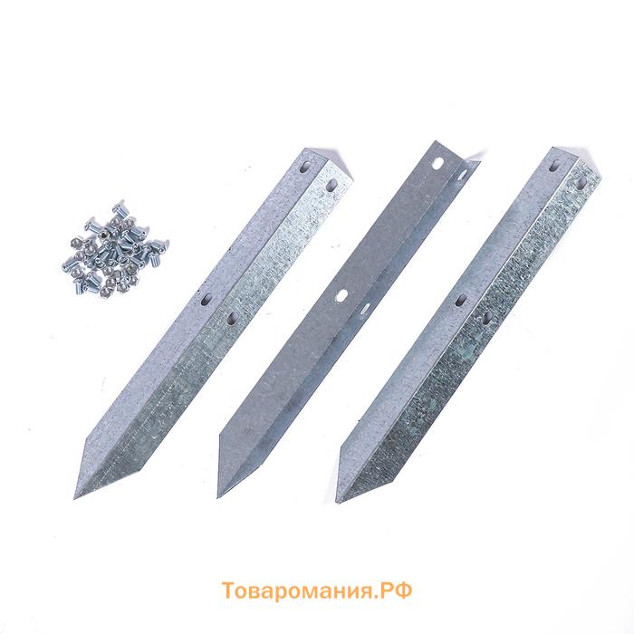 Клумба оцинкованная, 2 яруса, d=60–100 см, высота бортика 30 см, зелёная, Greengo