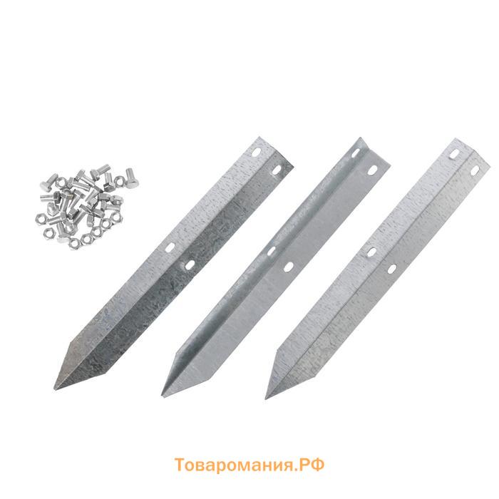 Клумба оцинкованная, d=60 см, высота бортика 15 см, жёлтая, Greengo