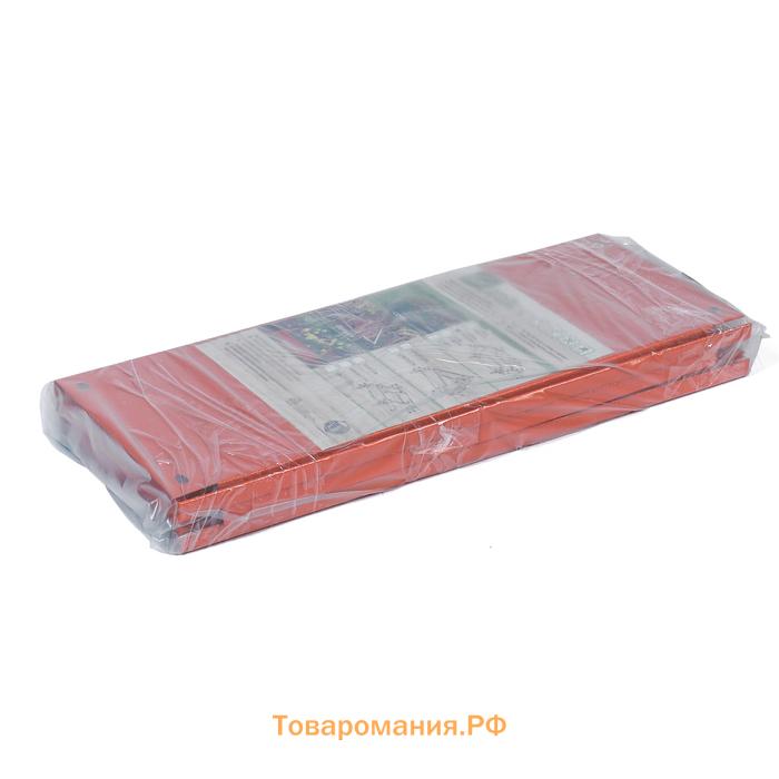 Клумба оцинкованная, d=80 см, высота бортика 15 см, оранжевая, Greengo