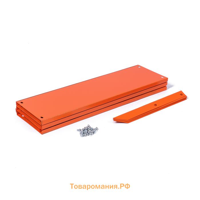 Клумба оцинкованная, d=100 см, высота бортика 15 см, оранжевая, Greengo
