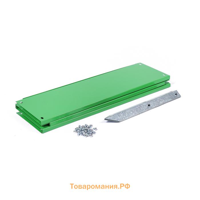 Клумба оцинкованная, d=100 см, высота бортика 15 см, ярко-зелёная, Greengo