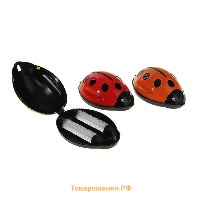 Щётка роликовая для коврового покрытия, 2 ролика, МИКС
