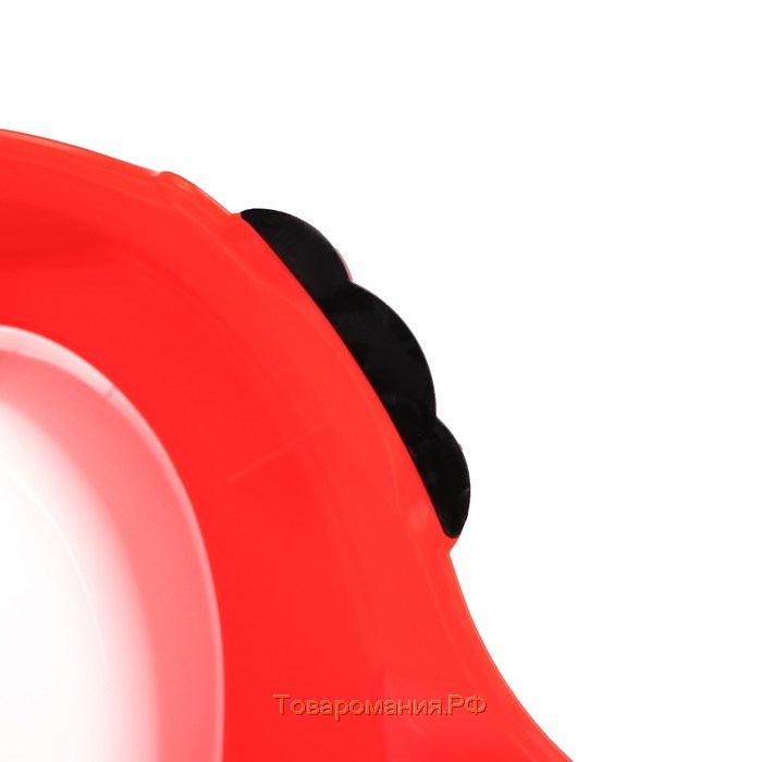 Горшок детский антискользящий «Комфорт» с крышкой, съёмная чаша, цвет красный