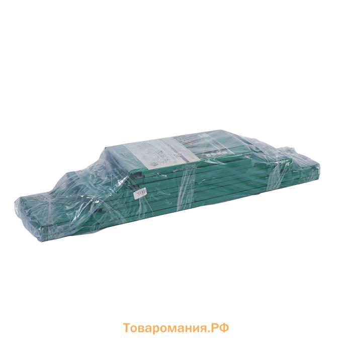 Клумба оцинкованная, 3 яруса, d=60–100–140 см, высота бортика 45 см, зелёная, Greengo
