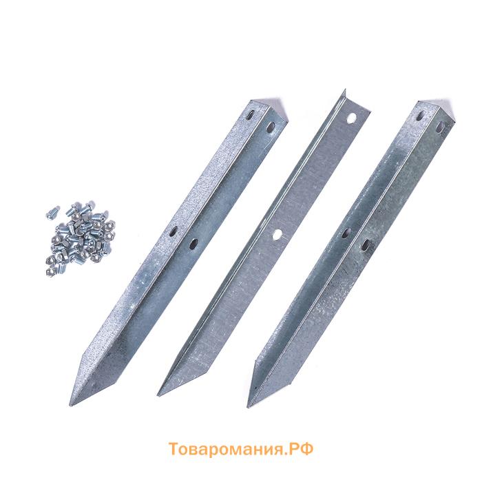 Клумба оцинкованная, 2 яруса, d=60–80 см, высота бортика 30 см, ярко-зелёная, Greengo