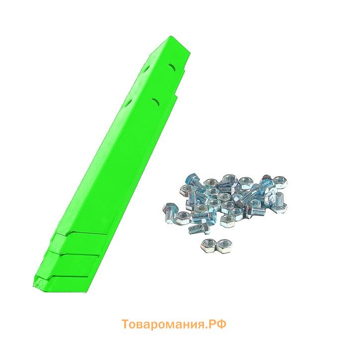 Клумба оцинкованная, 50×50×15 см, ярко-зелёная, Greengo