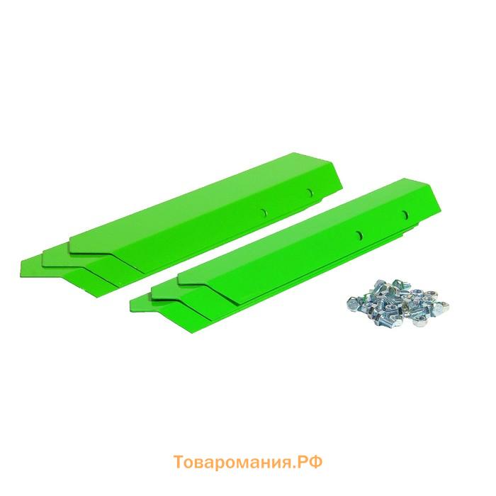 Клумба оцинкованная, 70×15 см, ярко–зелёная, «Терция», Greengo