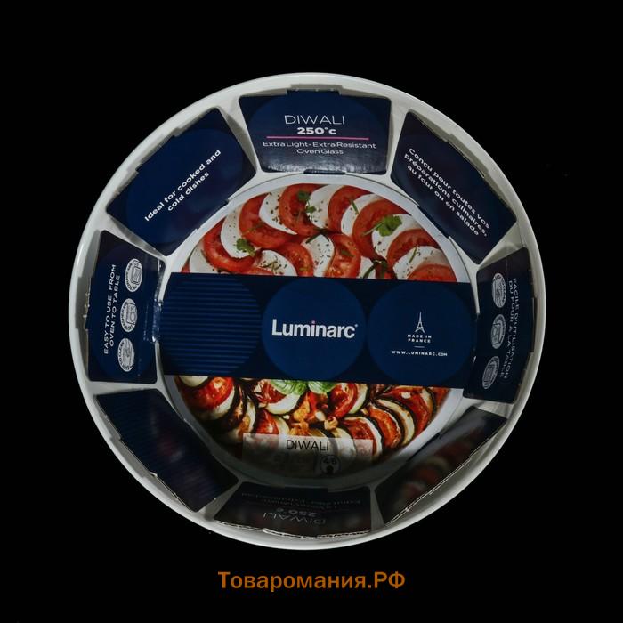 Форма для запекания Luminarc Diwali Service, 2 л, d=22 см, стеклокерамика, белая