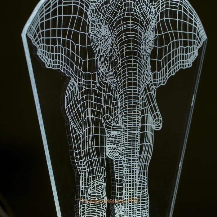 Светильник "Слон" LED белый от сети 9,5х12,5х19см RISALUX