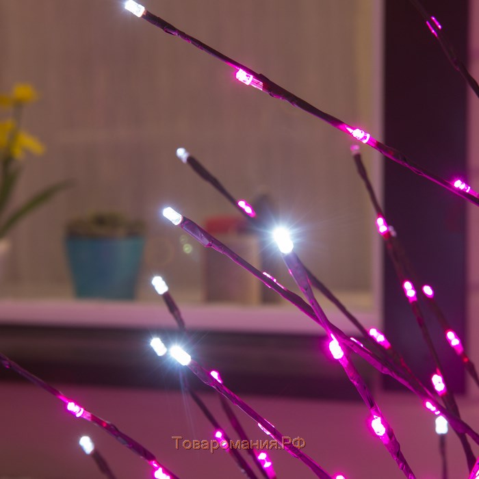 Светодиодное дерево 1.5 м, 224 LED, мерцание, 220 В, свечение розовое