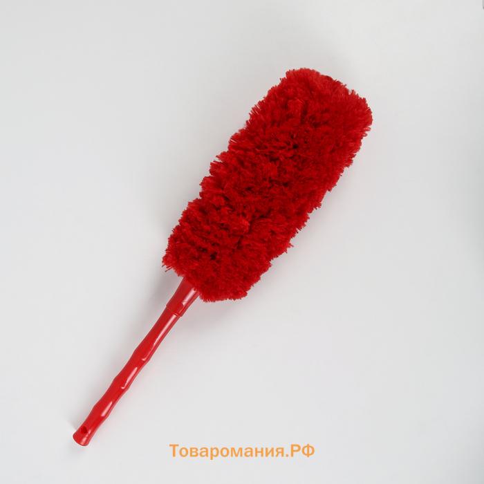 Щётка для пыли  «Антистатик», микрофибра, 61 см, зелёная