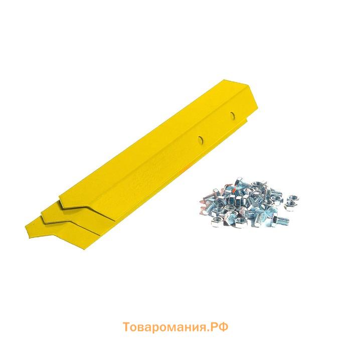 Клумба оцинкованная, 50×15 см, жёлтая, «Терция», Greengo