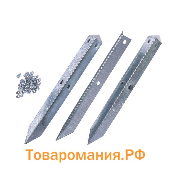 Клумба оцинкованная, 80×80×15 см, оранжевая, «Квадро», Greengo