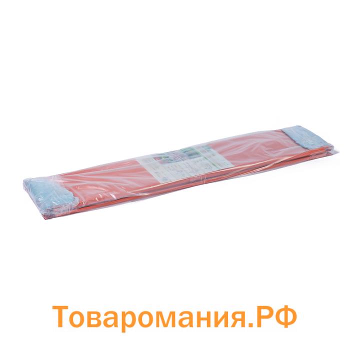 Клумба оцинкованная, 80×80×15 см, оранжевая, «Квадро», Greengo