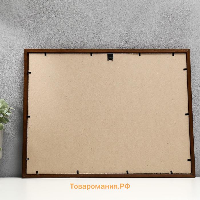 Фоторамка  дерево 30х40 см, орех МИКС