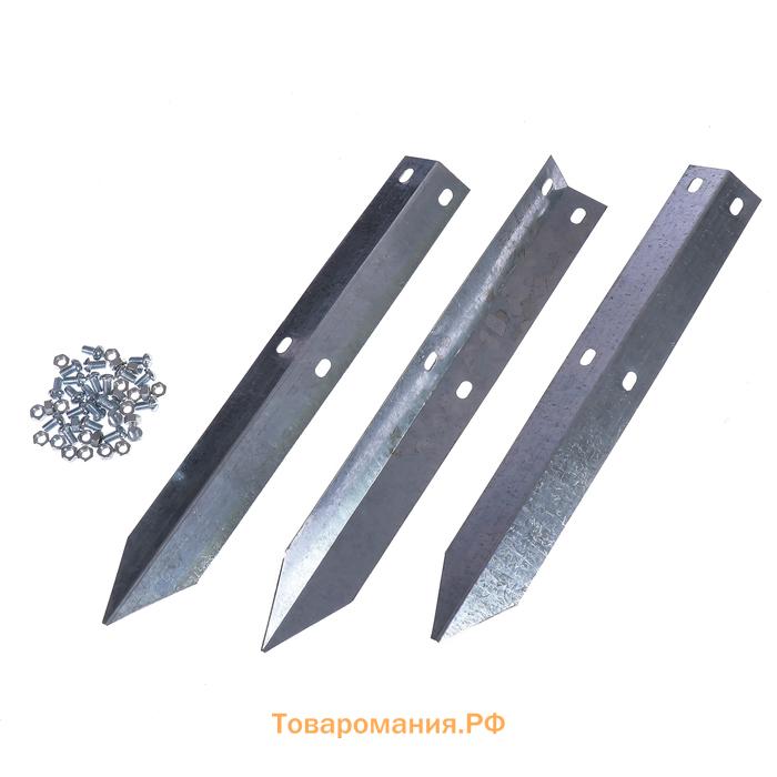 Клумба оцинкованная, d=60 см, высота бортика 15 см, коричневая, Greengo