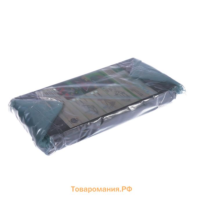 Клумба оцинкованная, d=60 см, высота бортика 15 см, коричневая, Greengo