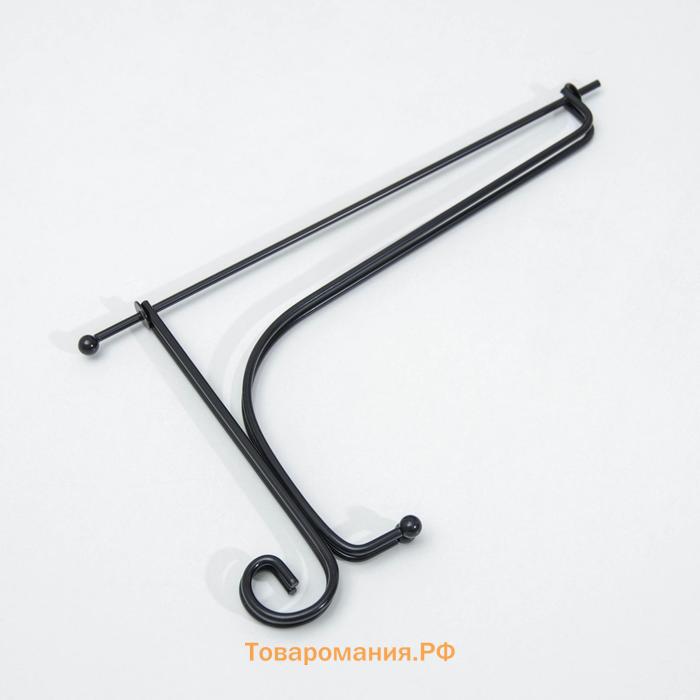Подставка под тарелки , 15.5×25 см, чёрная