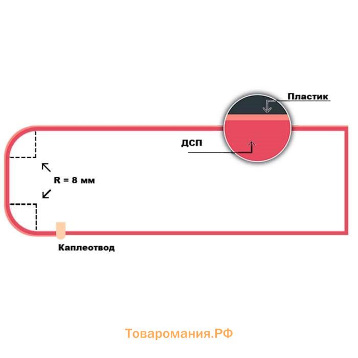 Столешница 1200х600 26мм Дуб бунратти