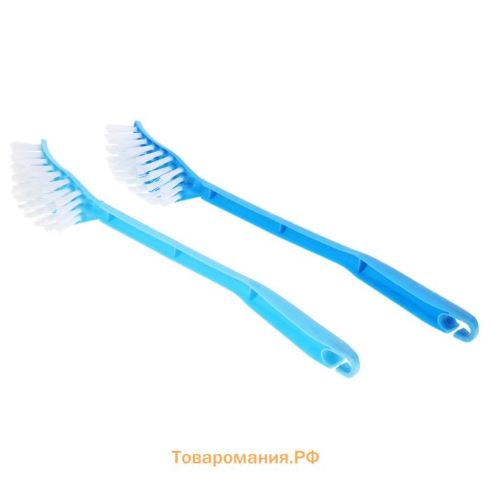 Щётка для труднодоступных мест на длинной ручке, 35 см, МИКС