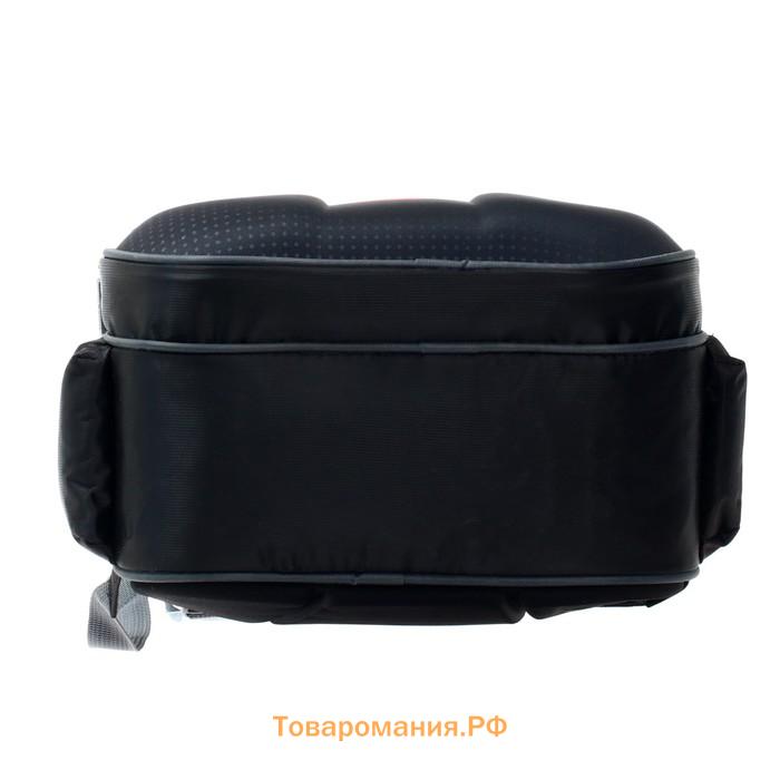 Рюкзак каркасный школьный, 39 х 30 х 14 см, Calligrata "Красная тачка"