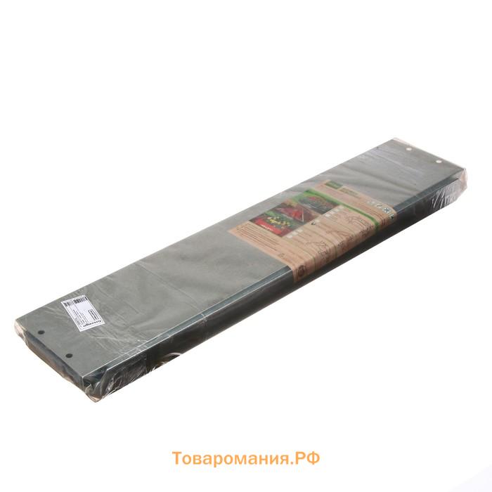 Клумба оцинкованная, 70×15 см, «Терция», Greengo