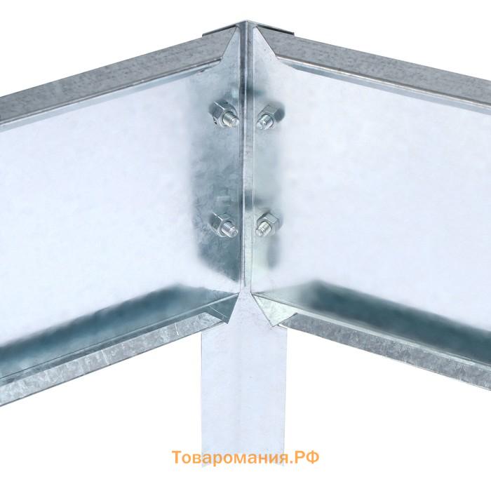Клумба оцинкованная, d=80 см, высота бортика 15 см, Greengo