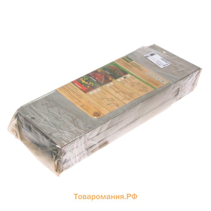 Клумба оцинкованная, d=80 см, высота бортика 15 см, Greengo