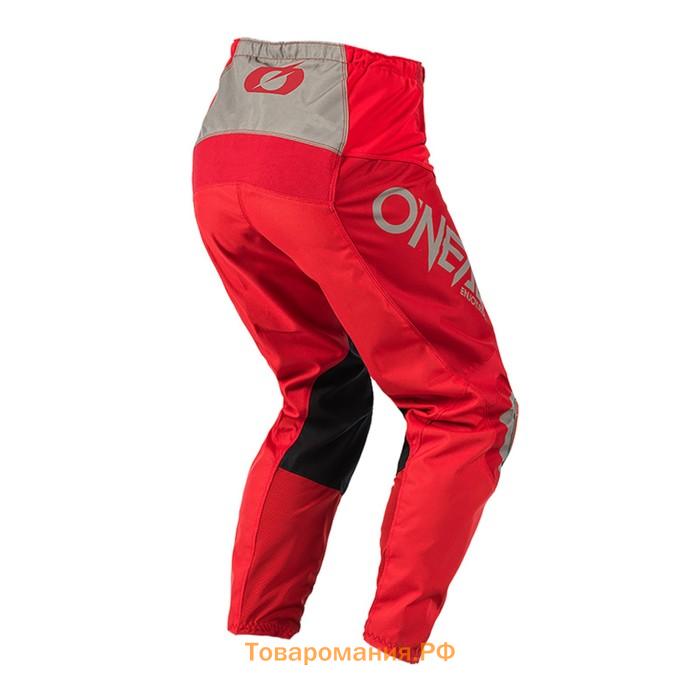 Штаны для мотокросса O'NEAL Matrix Ridewear, мужские, размер 48, красные