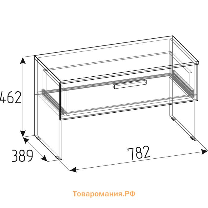 Тумба Nature 88, 782 × 389 × 462 мм, цвет дуб табачный craft