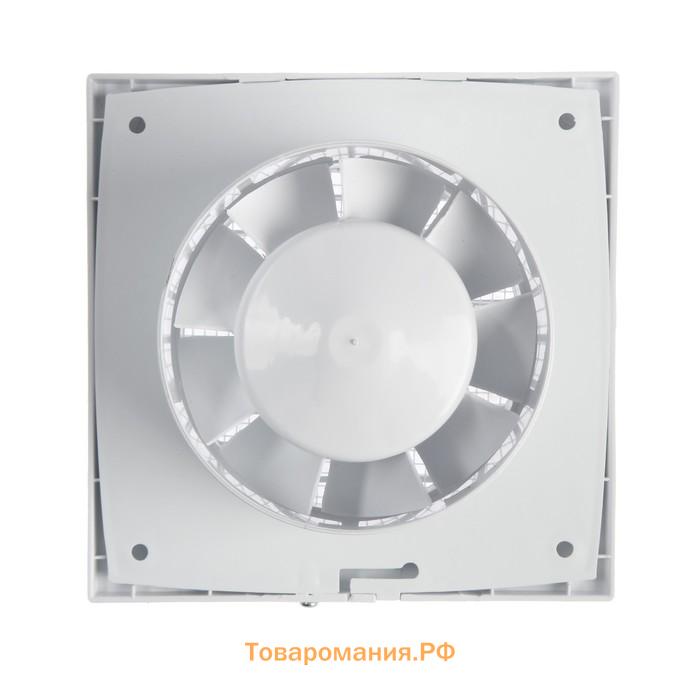 Вентилятор вытяжной "КосмоВент" В100И, d=100 мм, 10 Вт, 40 дБ, 105 м³/ч, без выкл, индикатор
