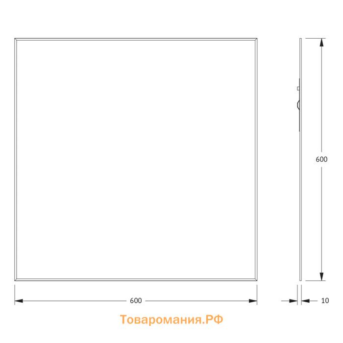 Зеркало Evoform, с фацетом, 5 мм, 60х60 см