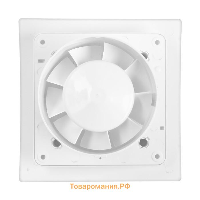 Вентилятор вытяжной "КосмоВент" KV100, d=100 мм, 33-41 дБ, без выключателя