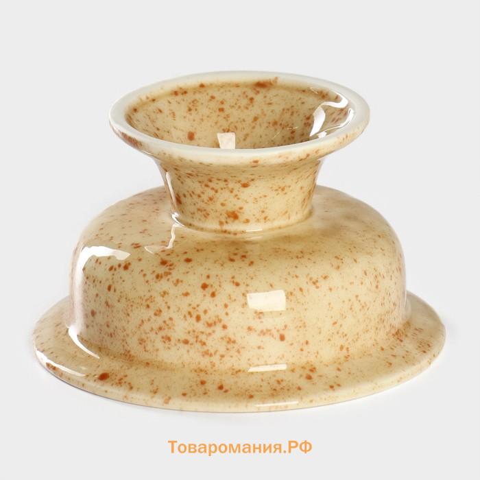 Креманка Magistro Stone, 150 мл, d=11.7 см, фарфор, бежевая