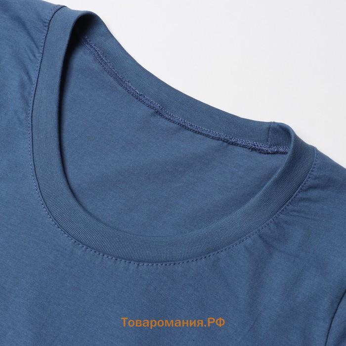 Туника женская, синяя, размер 44