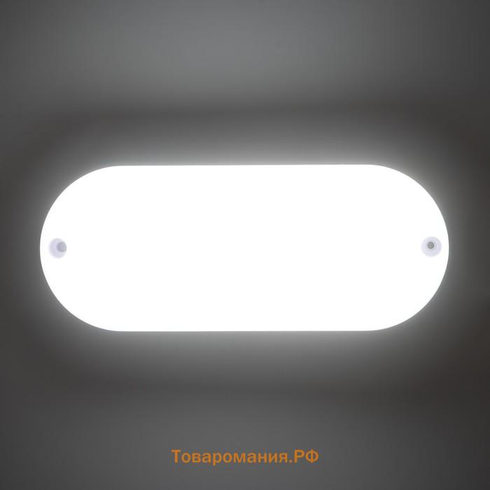 Светильник "Овал" LED 10Вт IP65 белый 6,8х6,8х17 см