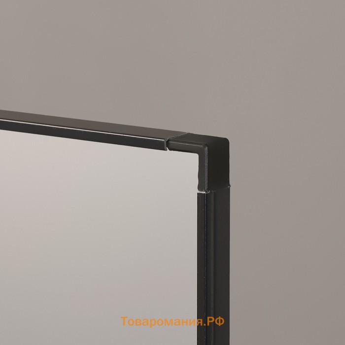 Зеркало интерьерное напольное TAKE IT EASY, акрил, 36×148 см чёрное