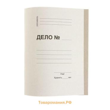 Скоросшиватель картонный, плотность 250г/м2, на 200 листов, евро