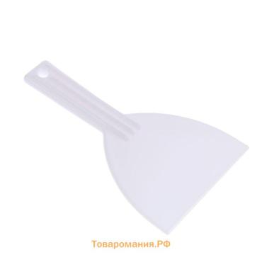Шпатель кондитерский с ручкой , 16.5×9.5 см, белый