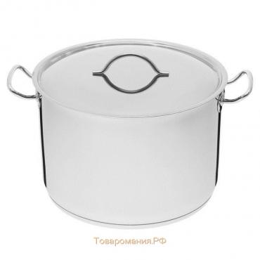 Кастрюля Amet, 16 л, d=31.6 см, цельнотянутая, капсульное дно, индукция, нержавеющая сталь