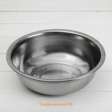 Миска «Мэйли», 3 л, 29×9 см, нержавеющая сталь, серебристая