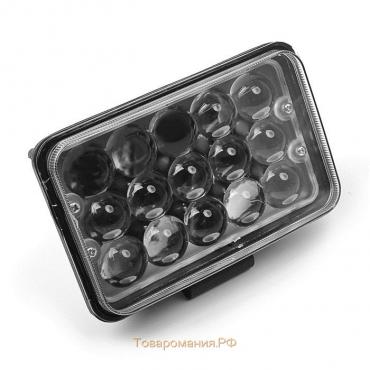 Противотуманная фара, 12 В, 15 LED, IP67, 6000 К, направленный свет