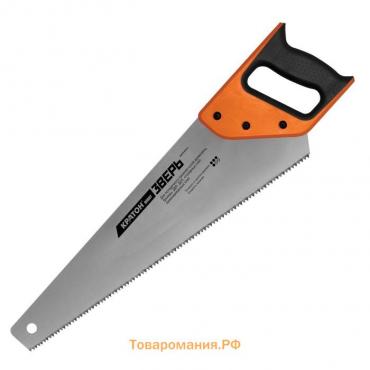Ножовка "Кратон" HOBBY 2 03 01 012, 500 мм, шаг 3.6 мм, 2-гранные закаленные ТВЧ зубья