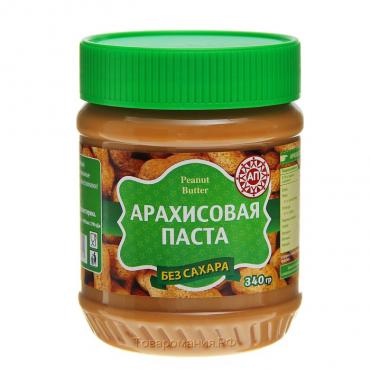 Арахисовая паста "Азбука продуктов" экстра, без сахара, 340 г