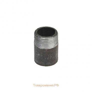 Резьба стальная, 3/4", DN 20, PN 16, L=30 мм, Lрезьбы=10.5 мм