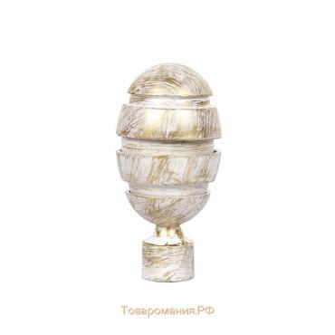 Наконечник «ОРЕХ», 2 шт, диаметр 16 мм, цвет слоновая кость/золото