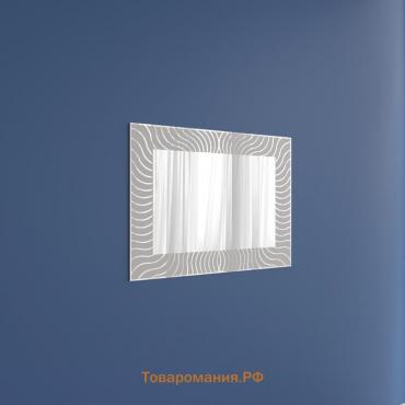 Зеркало с пескоструйной графикой Медуза Z-01 800 х 585