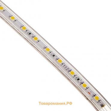 Светодиодная лента Ecola 14 × 7 мм, 100 м, IP68, SMD5050, 60 LED/м, 14.4 Вт/м, 220 В, 4200К